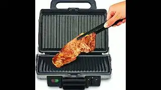 TEFAL Grill, Ultracompact Barbecue / BBQ Grill, 1700 watts, Silver , GC302B28