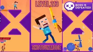 Hitmasters boss fight / level 213 shotgun mode / Steve skin / हिटमास्टर्स