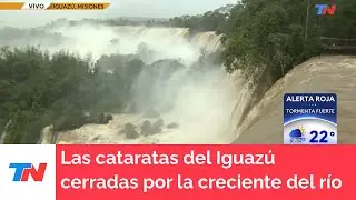 CATARATAS DEL IGUAZÚ I Ingreso para visitantes cerrado por la fuerte creciente del río