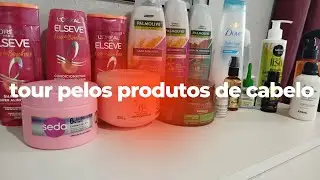 Tour pelos meus produtos de cabelo  #tour #cabelosaudavel