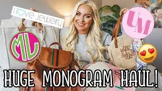 HUGE MONOGRAM HAUL | UNITED MONOGRAMS, MARLEYLILLY, I LOVE JEWELRY!
