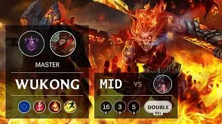 Wukong Mid vs Akali - EUW Master Patch 9.16