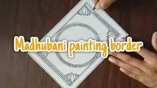Madhubani painting of ganesh ji-1| madhubani painting border design | border of madhubani painting