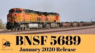 BNSF Railfanning Westbound Empty Well Car AC4400CW BNSF 5689