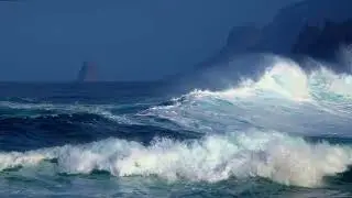 Strong Wind With Ocean Wave Sound Effects | Copyright Free Nature Sounds