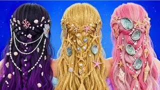 Чёрные против розовых волос РУСАЛКИ 🖤💖 Идеи потрясающего преображения русалки