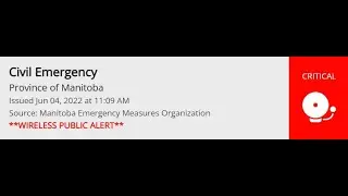 Alert Ready: Civil Emergency Message All of Manitoba (Silver Alert/Abduction)