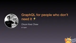 GraphQL for people who don&rsquo;t need it - iOS Conf SG 2020