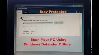 Scanning Virus Infected PC|Windows Defender Offline|Remove Virus