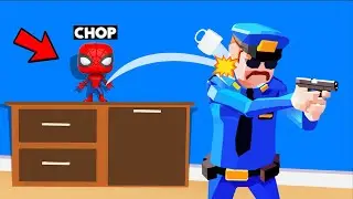 CHOP WAS HIDING AS A SPIDY DOLL BEHIND ME IN HIDE & SEEK