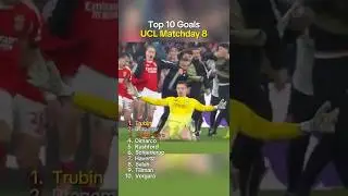 Top 10 UCL Matchday 8 Goals #football #soccer #shorts #ucl #footballshorts