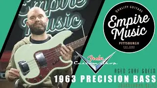 Fender Custom Shop 1963 Precision Bass Aged Surf Green — EMPIRE MUSIC