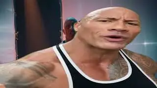 The Rock Reacts To His Own Rap Song (Rock Face Off Meme)