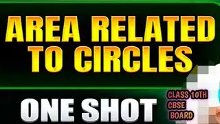 Class 10th Maths Area realated to circle important for cbse board 2026Online Study Point Live Stream