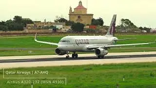 🇶🇦Qatari A320ceo heading back home to Doha | A7-AHQ