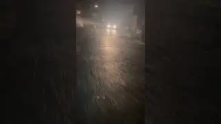 Riding through mill green road night view