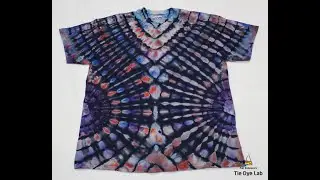 Reverse Double Side Fan Fold Tie Dye [Incline Ice/Snow Dye]