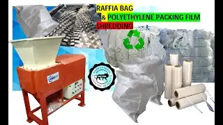 CEMENT BAG SHREDDER | RAFFIA BAG SHREDDER | DUAL SHAFT MODEL - MANUFACTURED BY ORBIT MACHINES