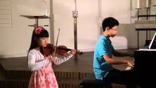 Butterfly Lovers Violin Concerto 1st 梁祝 小提琴协奏曲 第一乐章 Clara 7 years old
