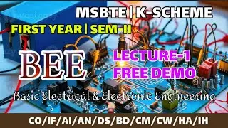 LECTURE NO1 || BASIC ELECTRICAL AND ELECTRONIC ENGINEERING(BEE)|| MSBTE || POLYTECHNIC || DIPLOMA