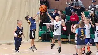 🏀Kids FIRST SHOT BLOCK at Basketball Game!