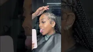 Dramatic Edge Control With Braids🤎  #braids