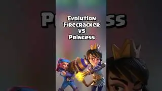 Принцесса 👸 против Эволюции Фейерверк 🧨 &mdash; лучшая из 5! #clashroyale #шорты