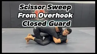 Scissor Sweep From Overhook Closed Guard | Cobrinha Online