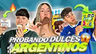PROBANDO DULCES RAROS DE ARGENTINA 😱🍫 *No esperábamos esto* 😩
