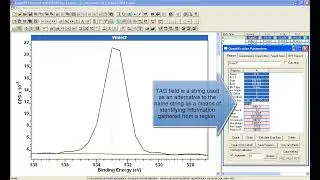 Learn how to define regions and use quantification parameters for XPS wide-scan spectra in CasaXPS