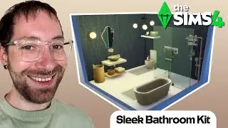 building a bathroom with the NEW Sleek Bathroom Kit for The Sims 4