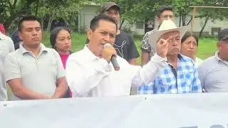 Inicio de construcci&oacute;n de la primer etapa del mercado de Chicontla, Jopala, Puebla