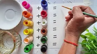 🌈 The Art of Mixing Acrylics 💧 | New Shades Revealed 😍|#art #artbox #colourmixing #colourtheory 