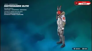 FORTNITE MOTHMANDO ELITE SKIN NEW + JUST A GIRL EMOTE NEW
