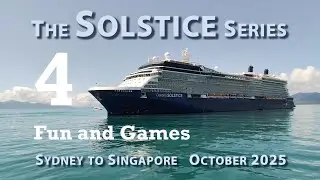 Fun and games on the Celebrity Solstice cruise ship