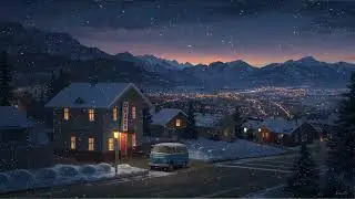 Christmas Lofi Night 🎄 Winter Chillhop Radio for Study, Work & Relax