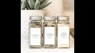READY MADE SPICE JAR | PANTRY ORGANIZATION! | DIY Spice Labels