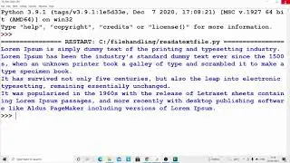 read readline readlines in python