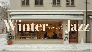 Playlist | Зимний джаз под падающий снег ☃️ | Спокойный джаз для кафе