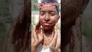 Summer Tan Removal Magical Pack|Get Fair Skin Instantly #skincare #summer #tanning #pack #diy #short