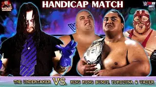 The Undertaker VS. Yokozuna, Vader & King Kong Bundy | WWF | Gameplay
