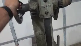 Famco 3 1/2 R Arbor Press 5 Ton Ratcheting Nice Heavy Stand