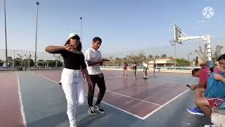 The best place for playing basketball at marina seaside kuwait middle east🔥🔥#marinabeach