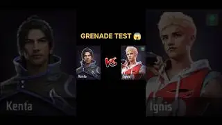 Kenta vs Ignis character ability test 😨 | free fire #shorts #freefire #gaming #trending