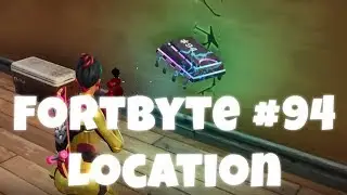 Fortnite Fortbyte #94 Location Accessible using Scarlet Scythe to smash Blue Canoe under Frozen Lake