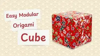 Easy Modular Origami Cube Tutorial 🧊 Step-by-Step Instructions