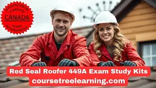Roofer Red Seal 449A Exam Prep Study Kit Textbook, Exam Questions Download PDF #redsealexam