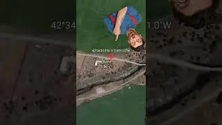 I found a spider bug car on Google Earth map #google #scary #googleearth