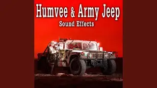 Humvee Drives in at a Medium Speed, Idles and Shuts off Take 1