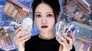 🧜&zwj;♀️💧EYESHADOW PALETTE BREAKDOWN: Flower Knows Moonlight Mermaid